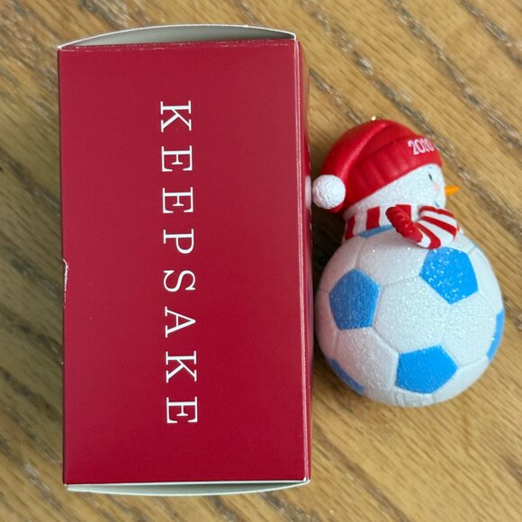 Hallmark Keepsake Ornament Soccer Snowman Personalize 2020 - Picture 6 of 8